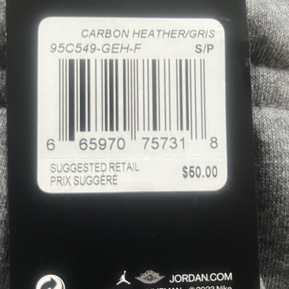 NWT - Jordan's Boys Sweatpants - Size 8-10 - Picture 2 of 3